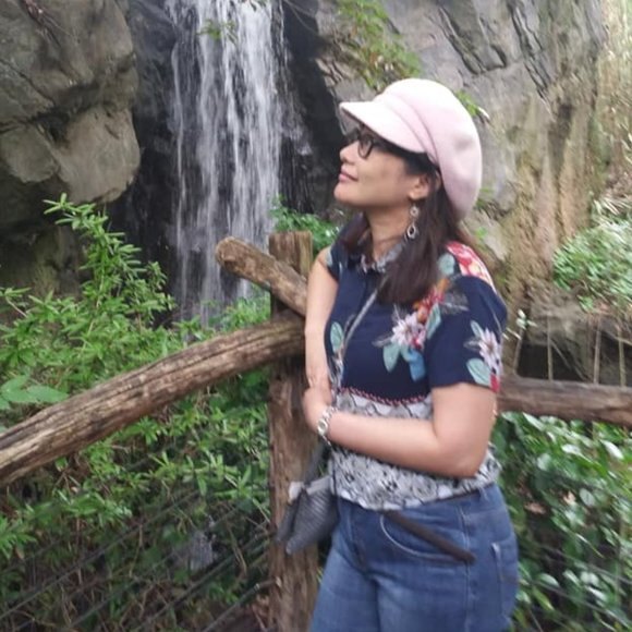 Hawaiian Style Two Toned Navy Gray Floral Short Sleeve Womens Button Shirt S-M - Picture 8 of 10